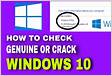 How to check if installed windows 10 is legit